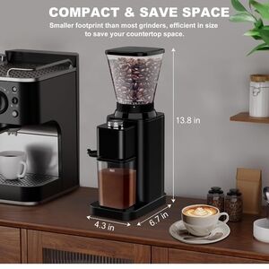 Conical Burr Espresso Coffee Grinder Electric, Coffee Bean Grinder